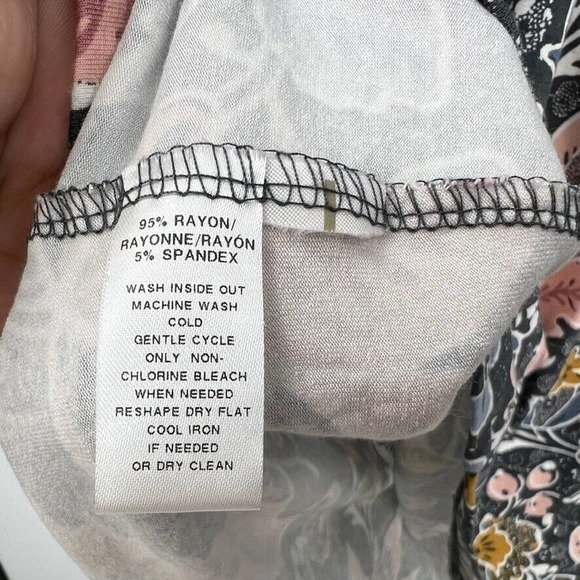 Loft A Line Multicolor Floral Print Pullover Sleeveless Womens S Soft - Picture 5 of 6